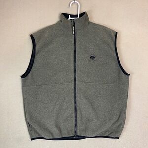 Straight Down Poppy Hills Vest Mens Small‎ Polartec Fleece Pebble Beach CA